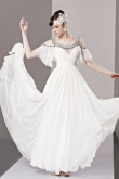 Cod.: 81239 - Suave Vestido Branco com Manguinhas Borboleta