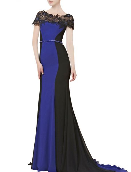 Cod.: 30016 - Vestido de Festa Color Block Estilo Fishtail