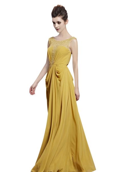 Cod.: 30083 - Belíssimo Vestido de Festa Amarelo